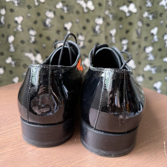 Dsquared2 Orange Toes Derby Leather Shoes - Picture 3 of 10